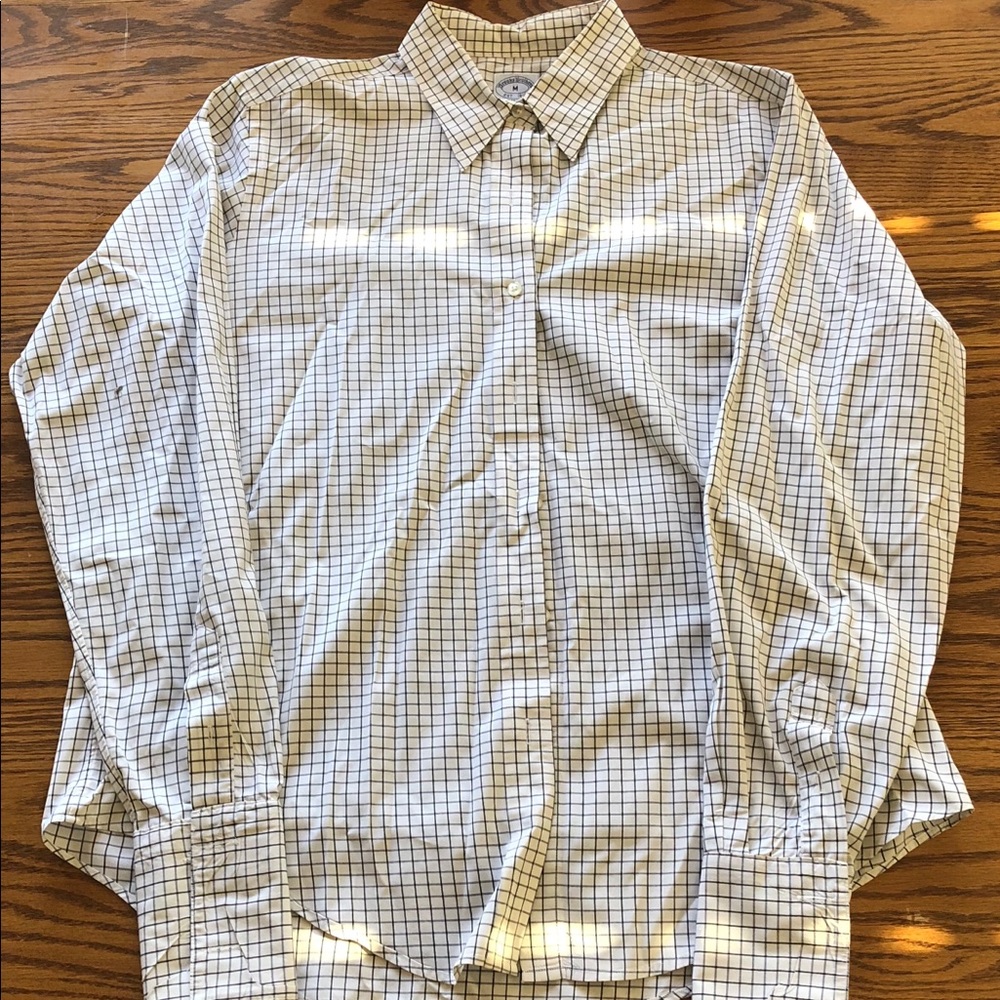 Brooks Brothers Men’s Plaid Dress Shirt Size M